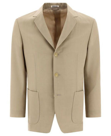 Auralee Tropical Wool Kid Mohair Jacket Gray Beige A24SJ01WM 152201913