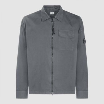 CP COMPANY Gabardine Full Zip Overshirt 18CMOS124A 110143G 935 152204553