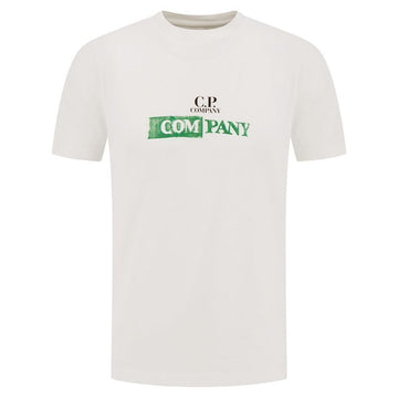 CP COMPANY CP 25SS プリント ロゴ Tシャツ ホワイト 18CMTS307A 005431G 103 139483825