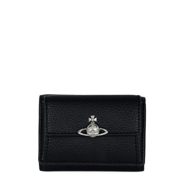 VIVIENNE WESTWOOD スモールグレインフラップ財布 ブラック 5115002TW S000D N403 154210499