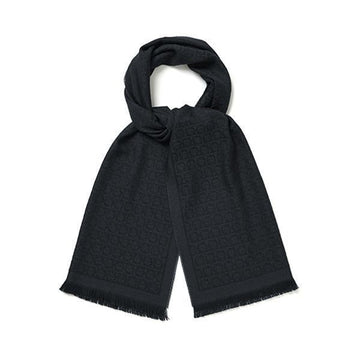 SALVATORE FERRAGAMO スカーフ ガンチーニ ジャカード パターン ウール レディーススカーフ 32 7955 0718386 101707183