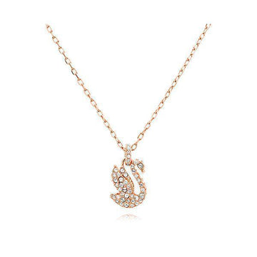 SWAROVSKI アイコニックスワン ローズゴールド ネックレス 5647555 136079529