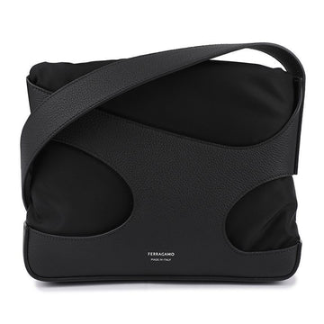 Salvatore Ferragamo Cut Out Detail Crossbody Bag 24-1499 Black 770081 80573260