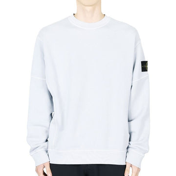 Stone Island Stone Men's Emblem Patch Crewneck Sweatshirt (Blue Gray) K1S15 6100032 S0045 V0161 127377469
