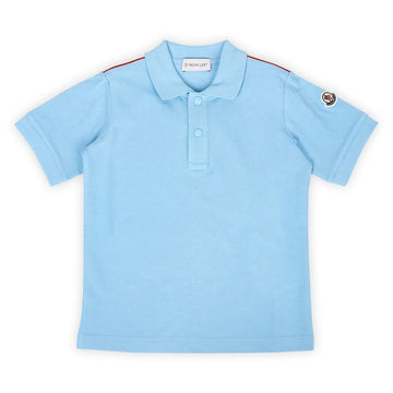 MONCLER モンクレール キッズ ストライプ ディテール ポロ 半袖（スカイ） 8A00006 89ALK 71P 8,10A 128915189