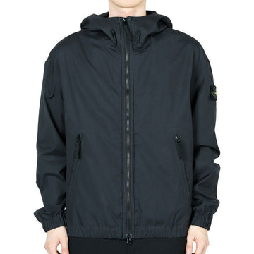 STONE ISLAND Herren-Wappen Supima Baumwoll-Canvas-Hoodiejacke (Navy) K1S15 4100079 S0011 V0020 130821956