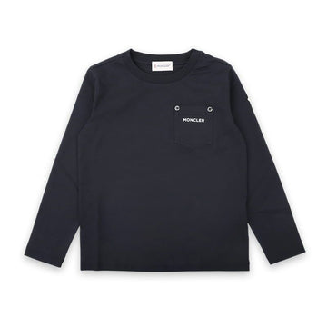MONCLER モンクレール キッズ ロゴプリント ポケット 長袖 (ネイビー) 8D00003 89AFV 778 8,10A 147640089