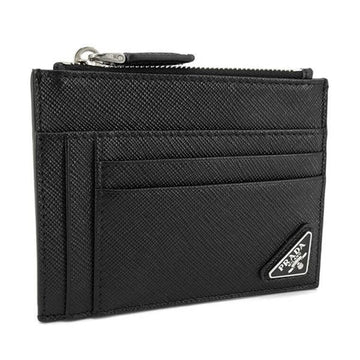 PRADA サフィアーノ トライアングルロゴ カードホルダー stamp: 2MC067 QHH F0002 133032230