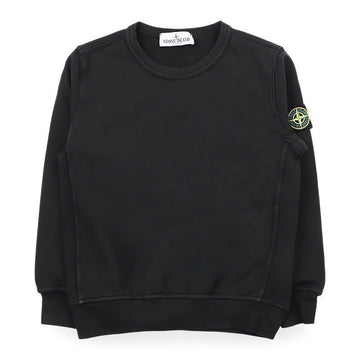 STONE ISLAND キッズ ワッペン パッチ クルーネック トレーナー (ブラック) 8,10A 152867094