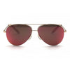 VICTORIA BECKHAM Klassische Aviator-Sonnenbrille 64mm Spiegel Gold 155221618 [P]