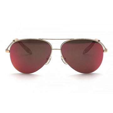 VICTORIA BECKHAM クラシックエビエーター64mmミラーサングラスゴールド 155221618