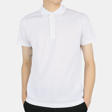 Moncler Men's Hidden Logo PK Short Sleeve T-Shirt (White) 8A70800 84673 001 54741454