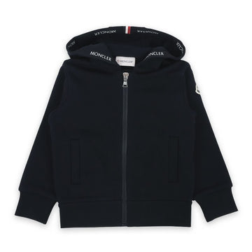Moncler Kids Logo Training Hooded Jacket (Navy) 8G00003 899PS 778 8,10A 94005788