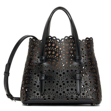 Alaia Mina 20 Bianco Wave Tote Bag Small 999 88925267