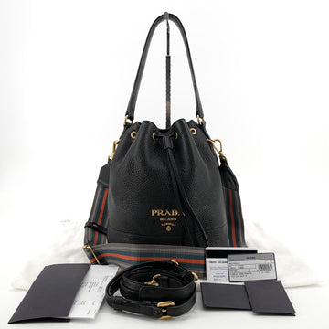 Prada Vitello Daino Bucket Bag 1BE018 155222782