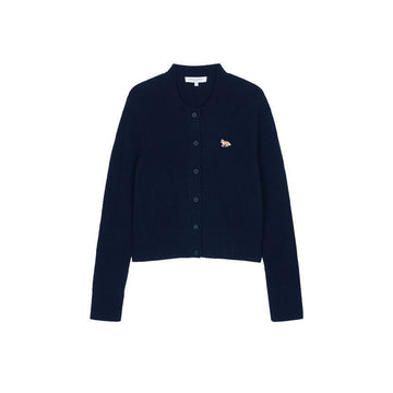 Maison Kitsune Women's Baby Fox Patch Fitted Cardigan Classic Navy PW00506KT1006-0413 148531353