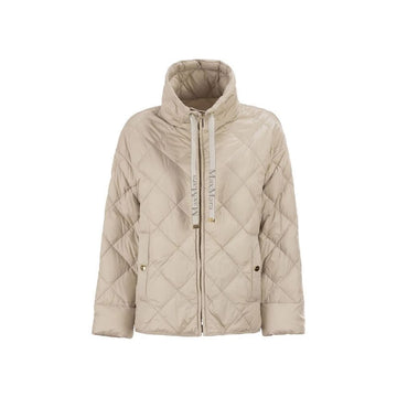 MaxMara Drawstring Quilted Padding Jacket Sand 2619481114 031 153589324