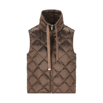 MaxMara Diamond Quilted Padding Vest Earth 2619291014 044 153212640