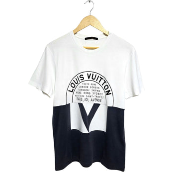 LOUIS VUITTON City-Logo T-Shirt mit Kurzarm 155230992