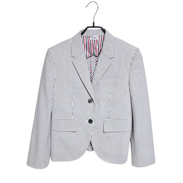 Thom Browne Women's Seersucker Blazer Jacket 155231210
