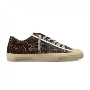 Golden Goose V-Star Sneakers Leopard Pony Skin Black Star 150317599