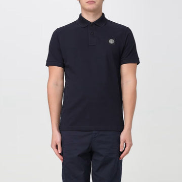 Stone Island Logo Patch Pique Polo Shirt 80152SC17 A0020 75875357
