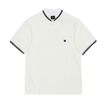NEEDLES A-Off White ショールカラー ポロ メンズ 半袖 Tシャツ QV354 144646572