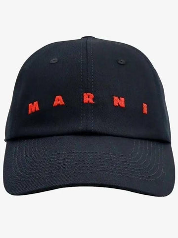 MARNI Gestickte Baseballkappe 25SS Schwarz 133042416