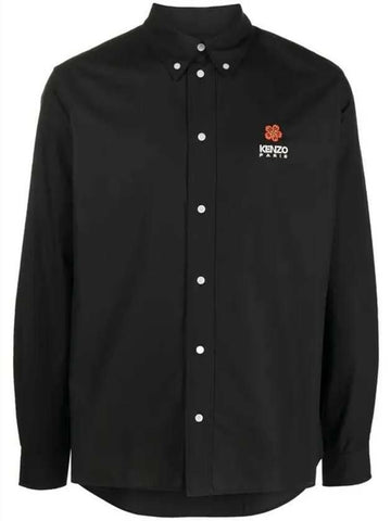 Kenzo Flower Embroidered Poplin Shirt 133043371