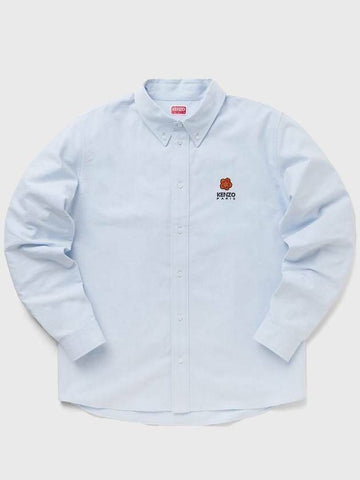 Kenzo Flower Embroidery Poplin Shirt 133043362
