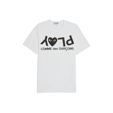 COMME DES GARCONS 26SS プレイ ロゴ Tシャツ ホワイト AX-T068-051-1 151009391