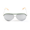 VICTORIA BECKHAM クラシックアビエーター64mmミラーサングラスシルバー 155264928 [P]
