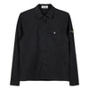 Stone Island KIDS 26SS Black Logo Patch Zip-Up Overshirt Jacket 155265342 [P]
