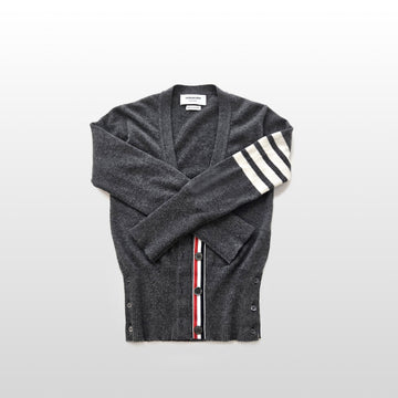 THOM BROWNE カシミヤ 4バー レディース カーディガン グレー FKC001A サイズ 44 155269788