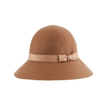 Helen Kaminski Alfreda 9 Camel Side Ribbon Cloche Women's Bucket Hat HAT51464 CA 41014179