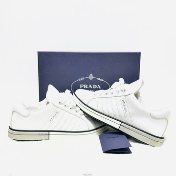 Prada Low-Cut Lace Vitello Soft Sneakers 1E886L 155271035