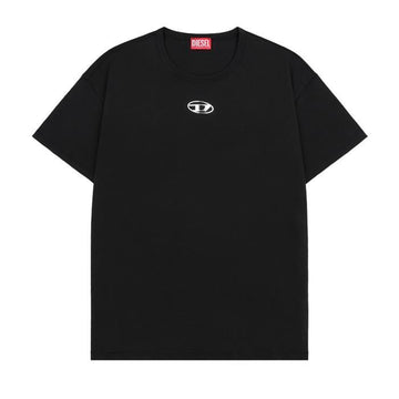 Diesel Metallic D Logo Cotton T-Shirt 155015966