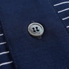 AMI Mercerized Stripe Jersey Polo Shirt 155016038 [P]