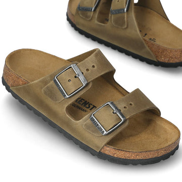 BIRKENSTOCK 26SS アリゾナ BS レザー スリッパ FADEDKHAKI 155271907