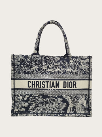 Dior Blue Ecru Tuileries Book Tote Medium 155272215