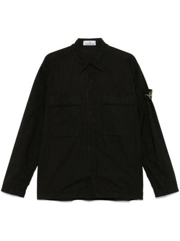 STONE ISLAND ストレッチコットン オーバーシャツ テラ K1S15 S0003 V0029 142785915