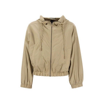 MaxMara MAIELLA Hooded Short Jacket Beige stamp: 2350260439 60378892