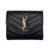 Saint Laurent Cassandra Matelassé Multifold Wallet 692061 BOW01 1000 155272814 [P]