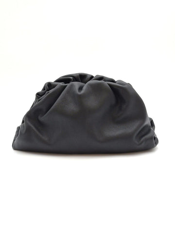 BOTTEGA VENETA カーフスキン ポーチ ダンゴバッグ ブラック A+ 状態 155273374