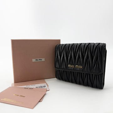MIU MIU マテラッセ ゴールドロゴ 財布 5mh523 155280655