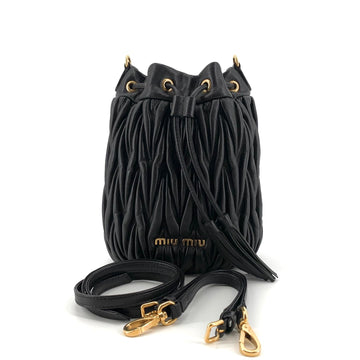 MIU MIU レザー バケットバッグ クロスバッグ 5BE014 155280679