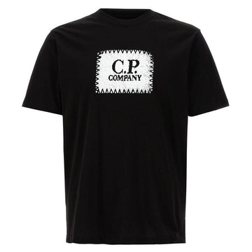 CP Company CP 25SS Logo Label Printing T-Shirt Black 18CMTS029A 005100W 999 137996294