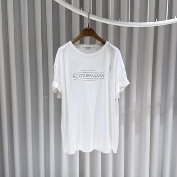 Brunello Cucinelli Printed Cotton White Short Sleeve T-shirt (A+/XXL) 155287084