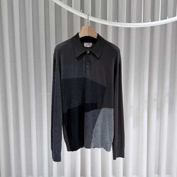 HERMES Seide Kaschmir Polo Strickpullover A+ XL 155287123