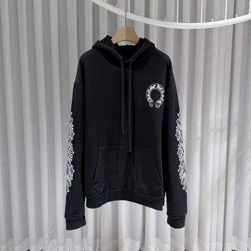 CHROME HEARTS Floral Horseshoe Kapuzenpullover Schwarz A+ XL 155287133